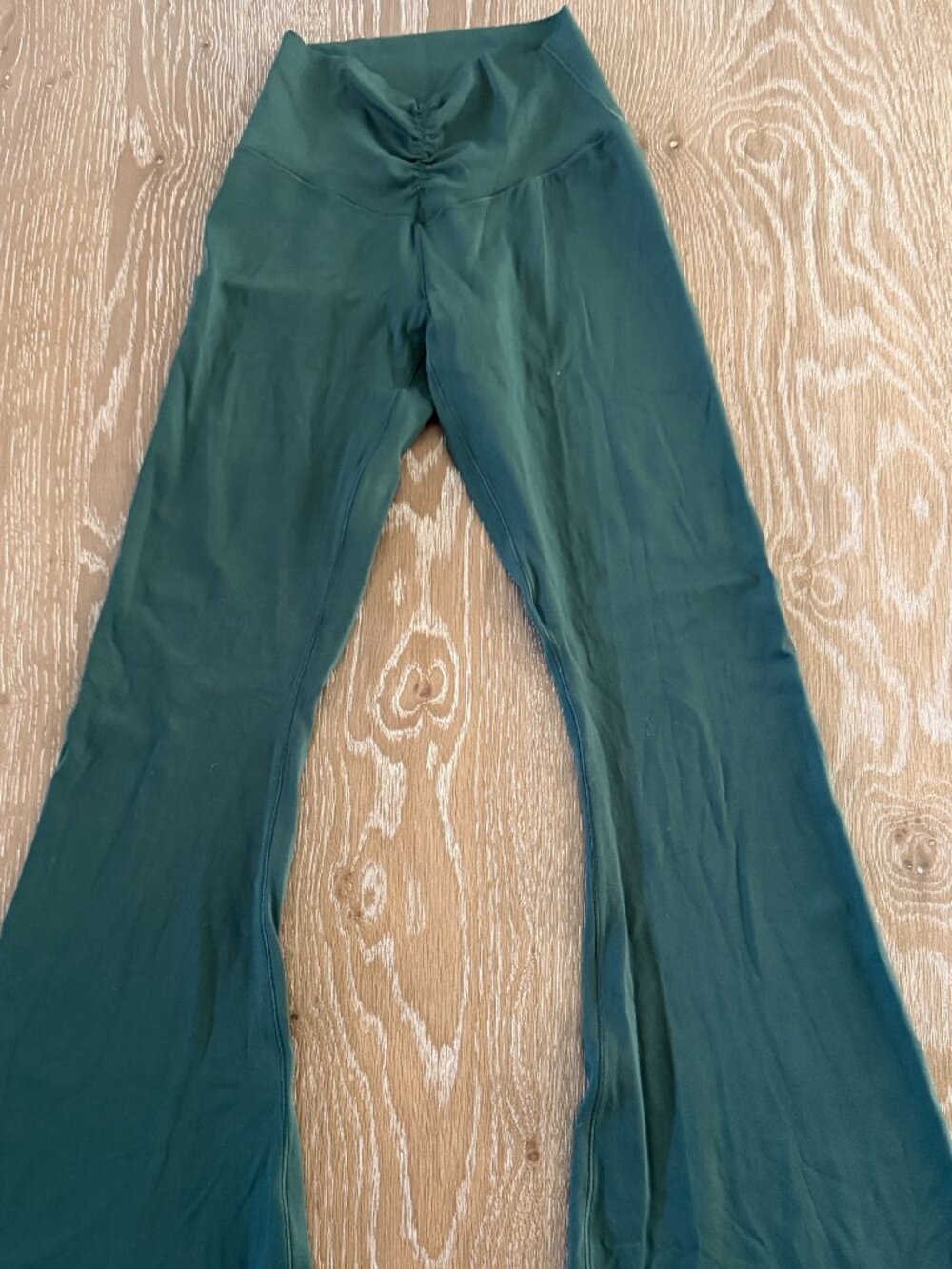 Womens Offline by Aerie green hi rise real green flare pull on pants size S